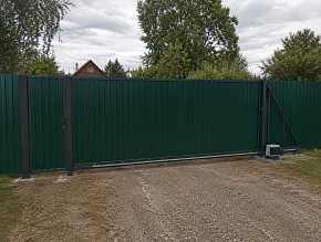 Откатные ворота для дачи 5000x1900 купить Москва